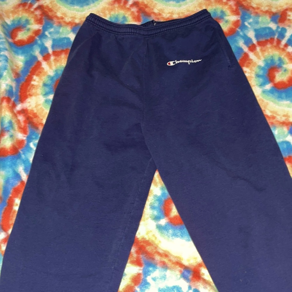 dark blue champion sweatpants